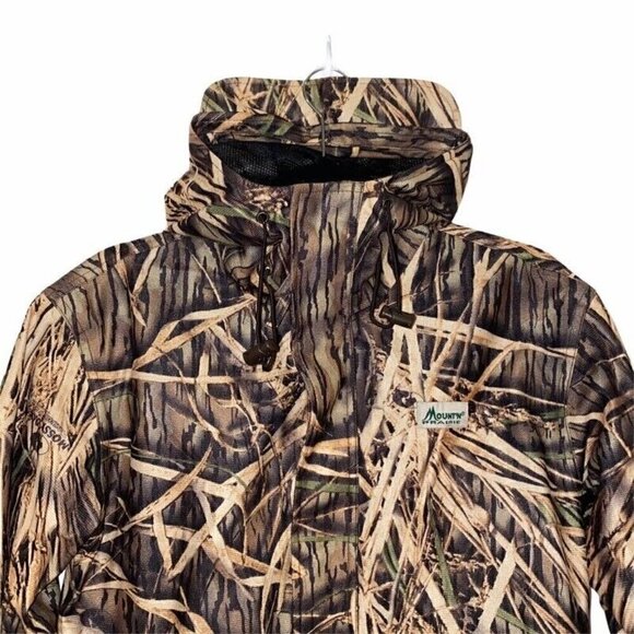 Mount'N Prairie Men's Shadow Grass Hunting Jackets Brown Camouflage Hood Small - Picture 3 of 8